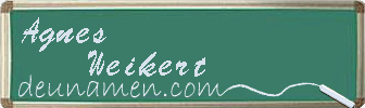 Agnes Weikert Visitenkarte